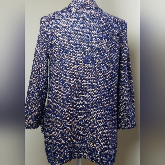 Anthropologie Sparrow Open Front Fringe Trim Knitted Cardigan medium - Picture 3 of 8